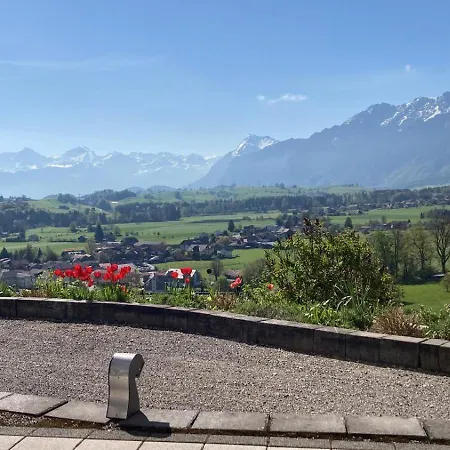 Lägenhet Traumhafte Ferienwohnung Mit Panorama Aussicht In Grundbach *